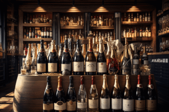 Cave à vin moderne adaptée aux espaces urbains pour conserver champagnes