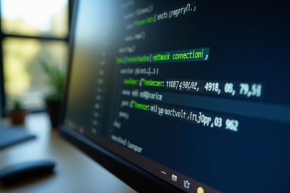 Ecran d'ordinateur montrant une connexion réseau locale avec IP 127 0 0 1