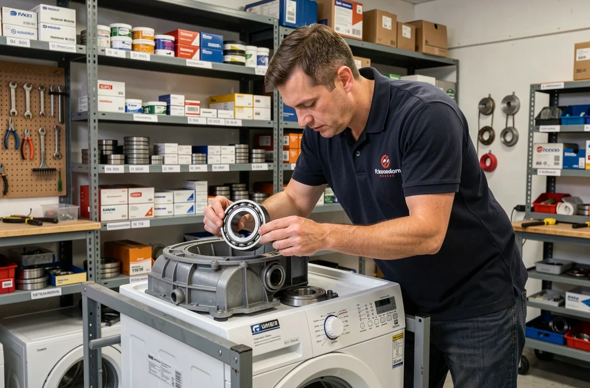 Spécialiste d'Electro Dépannage Strasbourg comparant des pièces de rechange pour lave-linge toutes marques