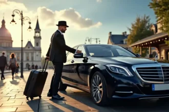 Chauffeur privé attendant des passagers à la Gare Saint-Charles à Marseille